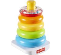 Fisher-Price Baby Stacking Toy Rock-A-Stack, Roly-Poly Base with 5 Colorful Ring
