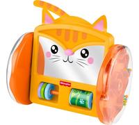 Fisher-Price Baby Toy FP Pets Crawl-After Kitty - Specchio per bambini, tempo di addome e attività di monitoraggio per bambini a partire da 3 mesi
