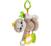 Fisher-Price Baby Toy Slow Much Fun Stroller Sloth, Travel Activity with Motion