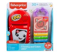 Fisher-Price Baby Uno Numeri e Colori, Include 5 Carte da Inserire nel Lettore con Luci e Suoni, Include Anello per Collegare Le Carte, Edizione: Tedesco, HHG91
