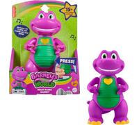 Fisher-Price Barney's World, figura di Barney con mani a forma di cuore, altezza 14 cm, con luci e frasi, per bambini dai 2 anni in su