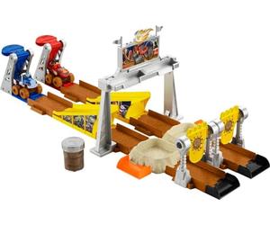 Fisher-Price Blaze and the Monster Machines Mud Pit Race Track, vehicle playset with mud slime for preschool kids ages 3 years and up