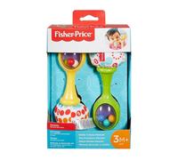 Fisher-Price Little People Maracas Baby Scoperte, 2 Coloratissime Maracas da Afferrare, Scuotere e Suonare, Giocattolo per Bambini 3+ Mesi