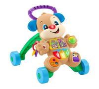 Fisher-Price Cagnolino Primi Passi - Ridi & Impara, Edizione multilingue, giocattolo musicale per camminare; Giocattolo per Neonati e Bambini da 6+ mesi