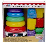 Fisher-Price Classic Baby Toys: Farbring Piramide & Set di perline collegabili