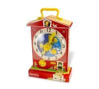 Fisher-Price Classics Orologio Didattico Carillon - Giocattolo Interattivo e Musicale per Bebè in Stile rétro, Gioco di Finzione Educativo per Bambini e Bambine, Adatto dai 18 Mesi in su