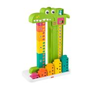 Fisher-Price - Coccodrillo Conta e Somma, set educativo con 10 blocchi impilabili