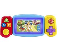 Fisher-Price Console Gira e Impara, Videogioco Finto per Bambini ai Primi Passi, con luci, Suoni e Canzoni educative,Giocattolo per Bambini 9-36 Mesi, Edizione: UK-Inglese, HNM83