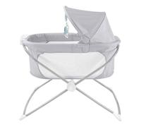 Fisher-Price - Culletta Dolce Nanna Luminosa, culla che dondola con funzioni musica, suoni e vibrazioni per il massimo relax, pieghevole e portatile, giocattolo per bambini, 0+ mesi, GWD36