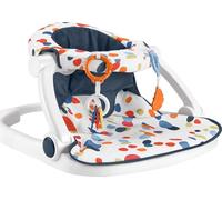 Fisher-Price Darling Dots Sit-Me-Up - Sedia portatile per bambini, con massaggiagengive senza BPA, giocattolo per lo sviluppo