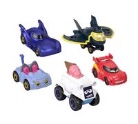 Fisher-Price DC Batwheels - Set da 5 macchinine in scala 1:55, include Bam Batmobile, Redbird, Kitty, Snowy e Batwing, veicoli die-cast da collezione, giocattolo per bambini, 3+ anni, HML20