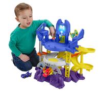 Fisher-Price DC Batwheels Toy Coper CAR Gace Playset Lancio e gara Batcave con luci e suoni Bam the Batmobile & Redbird Vehicles di et compresa tra