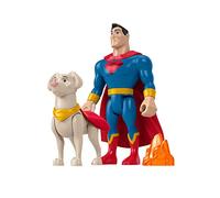 Fisher-Price Dc comics DC League of Super-Pets Superman & Krypto, Giocattolo per Bambini 3+ Anni, HGL02 + 2 Buoni Cinema DC League of Super-Pets