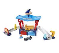 Fisher-Price, Disney Pixar Cars Playset Autolavaggio Dinoco Cambia Colore, con Veicolo Pitty e Macchinina Saetta McQueen, Giocattolo per Bambini 4+Anni,GTK91