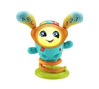 Fisher-price - dj nino salterino, edizione multilingue, giocattolo musicale interattivo ed educativo con luci, suoni e azione saltellante motorizzata, giocattolo, 9-36 mesi, hjp91