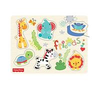 Fisher Price FP-1004-1 - Il Mio Primo Puzzle con Animali in Rilievo, 6 Animaletti