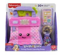 Fisher-Price Giocattoli per neonati e bambini, apprendimento divertimento in movimento, borsa interattiva e 4 accessori, a partire dai 6 mesi, versione olandese, RENT93