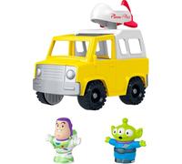 Fisher-Price - Giocattolo per bambini Disney e Pixar Toy Story Pizza Planet Truck con Buzz fulmine e figure aliene per bambini dai 18 mesi in su