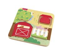 Fisher-Price Gioco di nascondino in legno con animali
