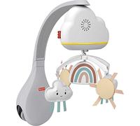 Fisher-Price-Giostrina Dolce Arcobaleno per Culla Fianco Letto, Unità Rilassante da Appoggio e Unità Sonora da Culla, Compatibile con le Culle, Giocattolo per Bambini 0+ Mesi, HBP40