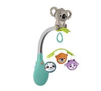 Fisher-Price - Giostrina Gioco e Relax 3-in-1, include un tenero koala e 3 giocattoli a due lati da appendere, per culle, passeggini e da portare a passeggio, giocattolo per bambini, 0+ anni, HGB90