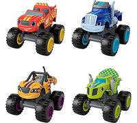 Fisher-Price GXV81 - Blaze e le macchine mostri confezione da 4 veicoli, composto da quattro veicoli per spingere, giocattolo per bambini dai 3 anni in su