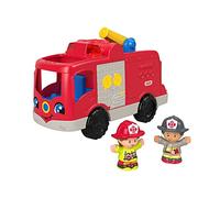 Fisher-Price HJN38 - Camion dei pompieri Little People, versione multilingue, giocattolo musicale con personaggi per bambini piccoli e bambini in età prescolare a partire da 1 anno