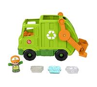 Fisher-Price HJN47 Little People Recycling Laster - Versione Multilingue, Giocattoli musicali per bambini piccoli e bambini in età prescolare a partire da 1 anno, verde