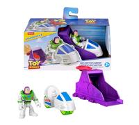 Fisher-Price Imaginext Toy Story - Set Personaggio e Veicolo, lanciatore con personaggio alto 15cm e veicolo ispirati al film Disney Pixar Toy Story, supporto per il lancio incluso, 3+ anni, JKW24