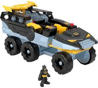 Fisher-Price Imaginext DC Super Friends - Batman Bat-Carro Armato Trasformabile, Veicolo con luci, Suoni e modalità Combattimento, Personaggio Batman e proiettili Inclusi, 3+ Anni, HVY04