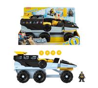Fisher-Price Imaginext DC Super Friends - Batman Bat-Carro Armato Trasformabile, Veicolo con luci, Suoni e modalità Combattimento, Personaggio Batman e proiettili Inclusi, 3+ Anni, HVY04