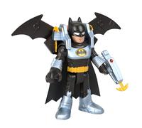 Imaginext dc super friends - batman batglider, action figure xl snodata e batglider trasformabile con lancia-proiettili