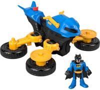 Fisher-Price Imaginext DC Super Friends Batman Toy Figure and Transforming Batcycle per giochi di finzione per bambini dai 3 anni in su
