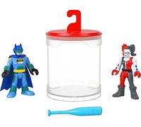 Fisher-Price Imaginext DC Super Friends Batman Toys, set di figure che cambiano colore, Batman e Harley Quinn per bambini in età prescolare dai 3 anni in su