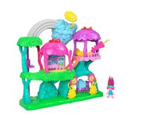 Fisher-Price Imaginext Dreamworks Trolls - Casa sull'Albero Arcobaleno, playset musicale con luci e suoni, Poppy e 7 accessori inclusi, giocattolo per bambini, 3+ anni, HML49