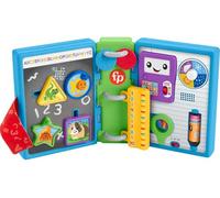 Fisher-Price Laugh & Learn 123 Schoolbook, electronic activity toy with lights, music, and Smart Stages learning content for infants and toddlers