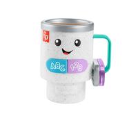 Fisher-Price Ridi e impara Svegliati e impara Tazza da caffè, Versione Tedesca, Inglesa, Francesa, HXF49