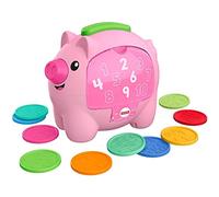 Fisher-Price Laugh & Learn Count & Rumble Piggy Bank, giocattolo musicale per bambini con azione di movimento divertente, GJC68
