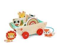 Fisher Price Legno Macchina da Tirare Con 8 Animali Gioco IN Bimbi 18 Mesi