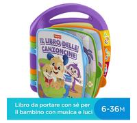 Fisher-Price- Il Libro delle Canzoncine Ridi e Impara, Libricino con Filastrocch