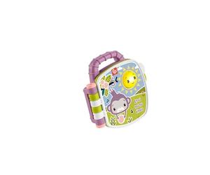 Fisher-Price Libro interattivo con filastrocche della Scimmia Viola con Effetti sonori e Luminosi per Bambini dai 6 Mesi in su, Versione Francese, JFN05