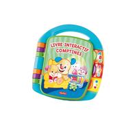 Fisher-Price Il Libro delle Canzoncine Ridi e Impara, Libricino con Filastrocche Che Incoraggiano Il Bambino a Girare Le Pagine e Cantare, Giochi Bambini 1 Anno, Edizione Francese, CDH39
