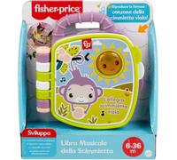 Fisher-Price - Il Libro delle canzoncine della Scimmietta Viola, libro musicale con luci e suoni per l'apprendimento, versione italiana, giocattolo per bambini, 6+ mesi, JFN06