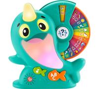 Fisher-Price Linkimals Toddler Toy Learning Narwhal with Interactive Lights Music & Educational Games for Ages 18+ Months