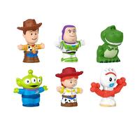 Fisher-Price Little People Toy Story - Set Personaggi, 6 Action Figures dei Film Disney & Pixar Toy Story, Include Buzz Lightyear, Woody, Jessie, Rex, Un Alieno e Forky, 1+ Anni, JLM24