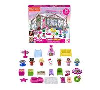 Fisher-Price Little People - Calendario dell'Avvento di Barbie, Playset con 24 Sorprese festive tra cui Personaggi, Accessori e Decorazioni a Tema, Giocattolo per Bambini, 18+ Mesi, HMK85