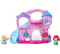 Fisher-Price Little People Castello dei Sogni delle Principesse Disney con Cenerentola ed Ariel, Giocattolo per Bambini 18+Mesi, GLT80
