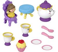 Fisher-Price Little People - Disney Princess Time for Tea with Belle, 10+ pezzi finto set da gioco per bambini e bambini in età prescolare