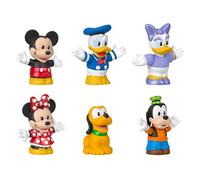 Fisher-Price Little People, Set Topolino e gli amici Disney, giocattolo per bimbi piccoli con sei personaggi per il gioco di finzione nell'età prescolare, per bambini dai 18 mesi in su, JHD08