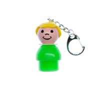 Fisher Price Little People Figur Vintage Retro Portachiavi Anni 80 Donna Bionda